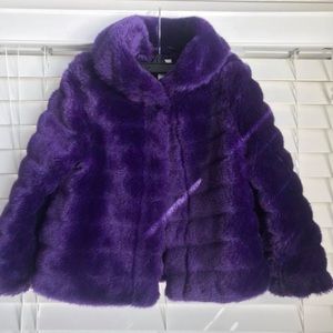 Gymboree Purple Faux Fur Coat